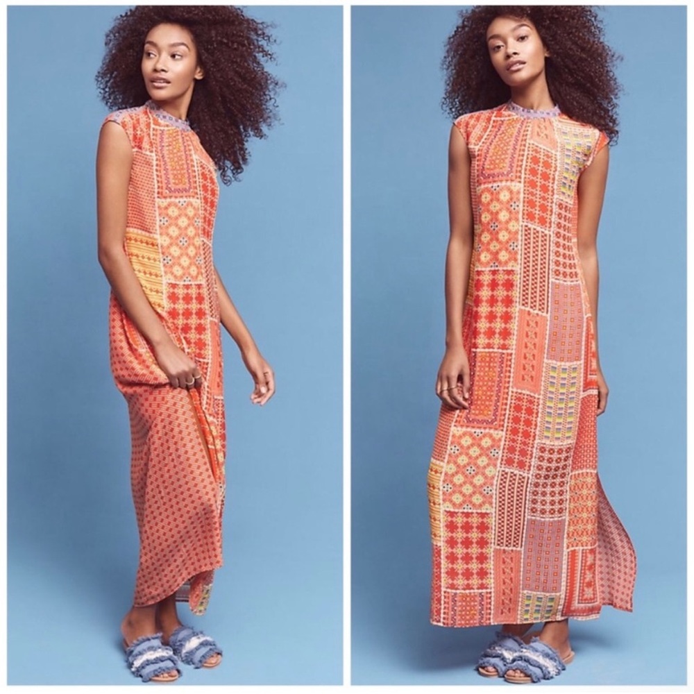Anthropologie Tanvi Kedia anthro sheer boho dress
